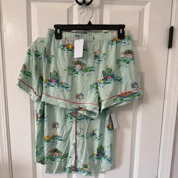 Kate Spade New York® Boxer Short Sleeve PJ Set. - Picture 2 of 10